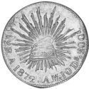 2 Reales (FIRST REPUBLIC. Alamos)