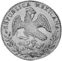 2 Escudos (FIRST REPUBLIC. Estado de Mexico)