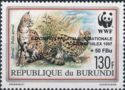 Serval (Leptailurus serval) - Overprints and Surcharged