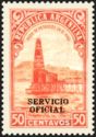 Oil well - Overprint "SERVICIO OFICIAL" (10¾ mm)