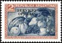 Fruits - Overprint "SERVICIO OFICIAL" (10¾ mm)