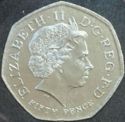 50 Pence (London Olympics, Swimming - Coloured)