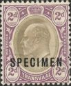 Edward VII, overprinted