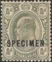 Edward VII, overprinted