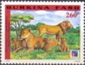 Lion (Panthera leo) in Color Red