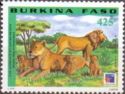 Lion (Panthera leo) in Color Green