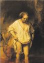 "Hendrickje se Baignant dans une Riviere", 1655