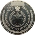 20 Cents (Legends of the Anzacs, 1945-75 - Australian Active Service Medal)