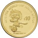 10 Dollars (19th World Chapionship Football 2010 South Africa - Zakumi)