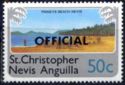 Pinneys Beach, Nevis, overprint "OFFICIAL"