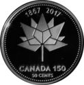 50 Cents (Canada 150 logo)