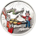 1 Dollar (Czech Comic Čtyřlístek - Pinda & Myspulin - Silver Plated)