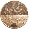 1 Ecu (200th Anniversary Austrian composer Franz Schubert)