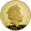 1,000 Pounds (The Queen's Beasts, Lion of England - Gold)