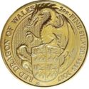 5 Pounds (The Queen's Beasts, Red Dragon of Wales - Silver with Gold Plating)