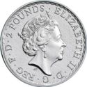 2 Pounds (Britannia - Silver with Gold Plating)