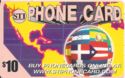 STI Phone Card - Flags and America Map