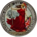 2 Pounds (Britannia with Unicorn, Coloured)