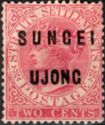 Straits Settlements overprinted SUNGEI UJONG