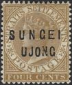 Straits Settlements overprinted SUNGEI UJONG
