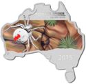 1 Dollar (Redback Spider - Map Shaped)
