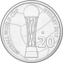 20 Cents (Netball World Cup -S- Counter Stamp)