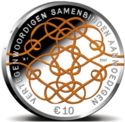 10 Euro (50th Birthday of King Willem-Alexander - Orange coloured)