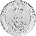 500 Kroner (The golden wedding anniversary of HM the Queen and HRH Prince Henrik)