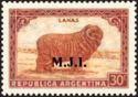 Merino Sheep (Ovis aries), ovpt. "M.J.I."