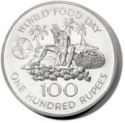 100 Rupees (World Food Day, 925 Silver)
