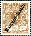 Overprint "Marshall-Inseln" on Reichpost Issue