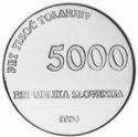 5,000 Tolarjev (1000th Anniversary Glagolitic Alphabet)