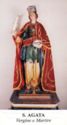 "Agatha Virgin and Martyr", Nicosia, Sicily - Saints (F)