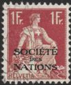 Helvetia with Sword (SDN overprint)