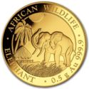 20 Shillings (African Wildlife - Elephant 0.5 gram)