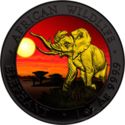 100 Shillings (1 ounce - Elephant Sunset)