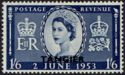 Queen Elizabeth II Coronation, overprinted