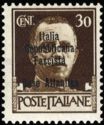 Italian Naval Base in Bordeaux - Overprint on 4 lines
