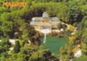 Madrid. Aerial view of Palacio de Cristal (Parque de Retiro)
