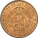½ Céntimos (de Escudo, Barcelona)