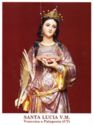 "Lucy Virgin and Martyr", Palagonia, Sicily - Saints (F)