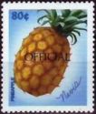 Pineapple overprinted