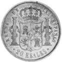 20 Reales (Barcelona 8-pointed star)