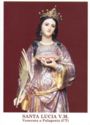 "Lucy Virgin and Martyr", Palagonia, Sicily - Saints (F)