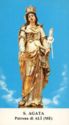 "Agatha Virgin and Martyr", Alì, C.A.A.R.T. Ed. - Isola del Gran Sasso (IT), Sicily - Saints (F)