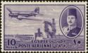 Aircraft DC-3 Dakota over Nile Dam & King Farouk