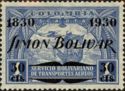 Columbus Ship & Plane Overprinted