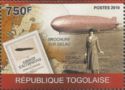 Female passanger, Brochure - Airship tour, Airship