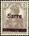 Germania, overprint 'Sarre'