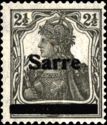 Germania, overprint 'Sarre'